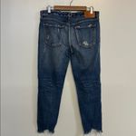 MOUSSY Vintage Comfort Glendele Skinny Jean Distressed Raw Hem Size 29 Blue Photo 3