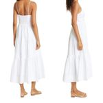 NEW La Ligne Beatrix White Cotton Silk Blend Tiered Midi Dress Womens XL NWT Photo 7