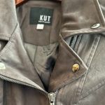 Kut From The Kloth  Women's grey Faux Suede Moto Jacket‎ Size S Photo 10