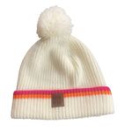 Dunkin Donuts winter hat white pink orange stripe Photo 0