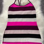 Lululemon Power Y Tank *Luon Light Pow Stripe Raspberry Glo Light / Plum Photo 6