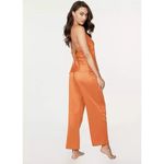 Frederick's of Hollywood  Summer Lattice Lacing Pajama Set Cami Pants Orange S Photo 6
