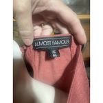 Almost Famous  Mauve Short Sleeve Flowy Blouse Top XL Photo 2