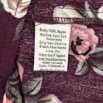 Monday Fun Women's 3/4 Sleeve Dark Purple Floral Tunic Top M Medium NWOT Photo 7