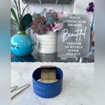 White House | Black Market WHBM LEATHER CROCO EMBOSSED
CUFF BRACELET Photo 2