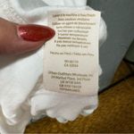 We The Free Free People  White Short Sleeve Ruffled Hem Tunic Top Oversized XS Photo 4