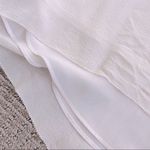 Wilfred Aritzia  Silk Georgette Plunge Mini Dress XXS - Cream Photo 7