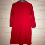 Talbots Elegant Red Button-Detail Dress Photo 1