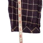 Madewell Burgundy Plaid Ruffle-Front Top Size Large Photo 5