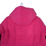 NVLT Womens M Berber Faux Shearling Fleece Hooded Jacket in Valentino Pink NEW Size M Photo 5
