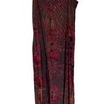 Unlisted Bohemian Tie Dye Red Rayon Flowy Maxi Dress Adjustable Hippie Gypsy Festival Photo 0