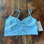 l*space L* Active Size XL Soren Sports Bra Crop Top Baby Blue Yoga Loungewear NWT Photo 1