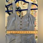 Japna  XS Railroad Pinstriped Denim Dress Photo 8