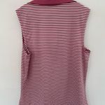 Sincerely Jules  Woman's Pink Active Wear Sleeveless Polo Striped Golf Top xsmall Photo 2