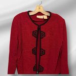 Koret Black‎ Sweater Dress with Cardigan Sweater Cover Photo 2