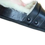 Chloé Marcie Black Leather Shearling Mules Clogs Size 6 NWOB Photo 6