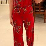 Forever 21 NWT  Floral Strapless Jumpsuit Photo 0