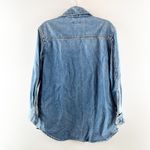 Loft  Cotton Denim Longline Shirt Jacket Shacket Blue XS Photo 4