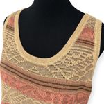 Ralph Lauren  | 1X | Linen Cotton Textured Knit Aztec Sleeveless Sweater Dress Photo 3