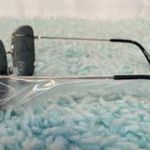 Black and Silver Square Metal Frame Sunglasses Women NWOT Photo 5