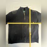 Lauren Ralph Lauren Epaulet Gold Arm Patch Zip Sweater Black Size undefined Photo 7