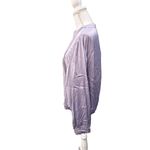 Michela Mii Light Purple Viscose Blend Bomber Jacket, One Size (up to Large) Photo 1