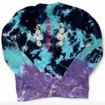 Blind Rooster Teal and Purple TieDie Crewneck Sweatshirt Blue Photo 0