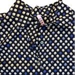 J.Crew  Navy Blue Floral Tunic Popover Cotton Long Sleeve Shirt Women's Size 2 Photo 0