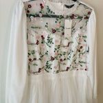 Simplee Apparel NWT simplee white embroidered flower dress size/1xl Photo 3