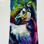 Designer hand painted silk crossbody phone glasses pouch bag crossbody New Multiple Photo 1