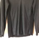 ITALIAN Black Silk Blouse Top SHIRT S Photo 2