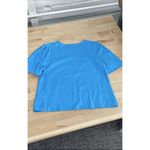 Antonio Melani Blue Turquoise Top - Size L 100% Cotton Photo 5