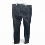 White House | Black Market  Velvet Skinny Jeans — Gray, Size 12R, Zip Hem EUC Photo 3