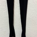 Maniere De Voir Manière De Voir Black Knitted High Waisted Leggings Size Medium Photo 10