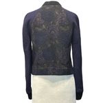 Martin Grant Paris Brocade Bomber Jacket in Blue 4 36 Womens Jacquard Coat Size undefined Photo 8