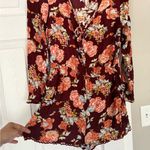 Rewind  Floral Burgundy Romper Summer Spring Breathable Photo 1