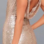 Lulus gold sequin bodycon dress  Photo 0