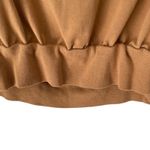 Cuyana  French Terry Boatneck Sweatshirt Camel Brown Size Medium Photo 4