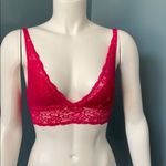Soma  Lace Plunge Pink Punch Bralette size XS Photo 1