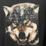 Lyke Mynded Wolf‎ Top Short Sleeve Black Sz Medium Relaxed Fit Lightweight Shirt Photo 8