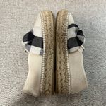 Loeffler Randall  Rowen Canvas Gingham Bow Cream Espadrille Platform Size‎ 38 Photo 8