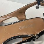 J Renee Samina Womens Sz 8.5 Black & White Plaid Sling Back Pumps Photo 11