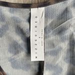 Missguided  Long Sleeve flounce tie front Babydoll Top cheetah print Blouse S Photo 4