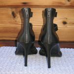 Helmut Lang  Black Leather Heels Photo 5