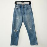 joe's jeans JOES Straight Leg Jeans Womens Size 25 High Rise Ankle Length Distressed Denim Photo 2