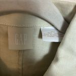 Gap Women's Jacket Shirt Linen Button Pockets Collar Cream Beige Size XSmall Photo 2
