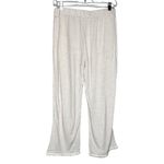Coco + Carmen Pants Womens Medium Cream Linen Blend Cropped Frayed Hems Neutral Photo 1