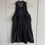 Free People Valencia Lace Cotton Mini Dress Sleeveless Black Size S Photo 7