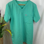 FIGS  Blue Short Sleeve Pocket Medical Hospital Scrub Top S Photo 0