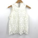 Maje Top Ivory Lidony Floral Lace White Womens Size Medium 2 New Photo 6
